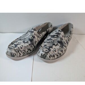 Sperry Top Sider Men's Camo Slip On Water Shoes Boat Shoes Size 12